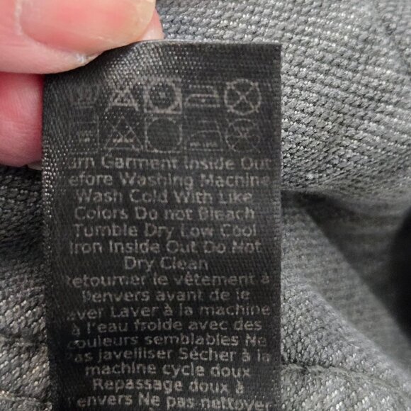 John Varvatos Men's Size M Scott Denim Hooded Shark Gray Trucker Jacket - Picture 12 of 12